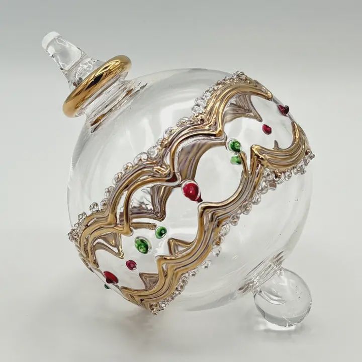 Dandarah Ornament Hand Blown  Gold Tiarra