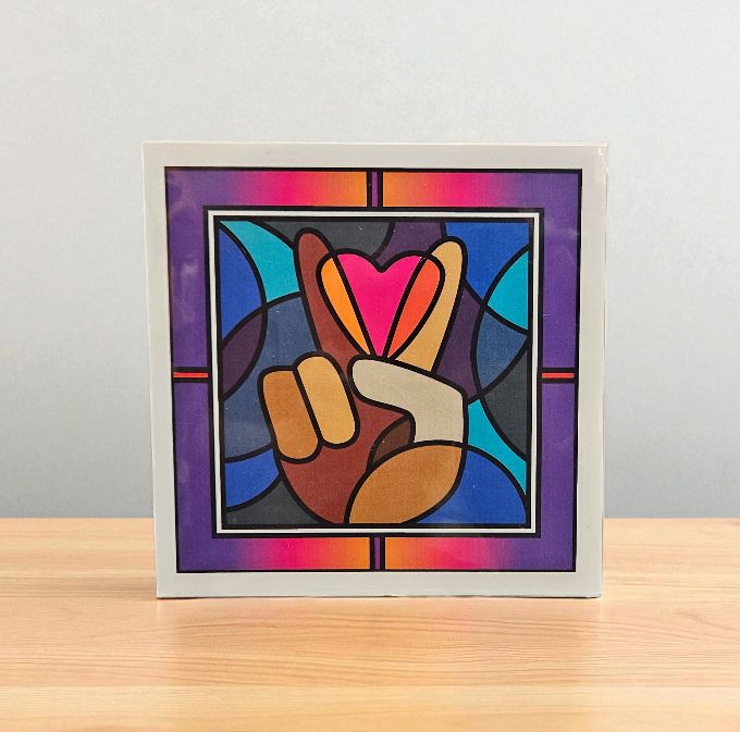 MeTimothy Card &quot;Peach Heart Hand&quot;