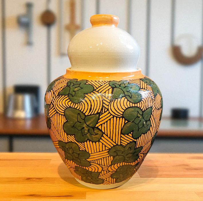 Okechukwu Extra Large Cookie Jar with Lid