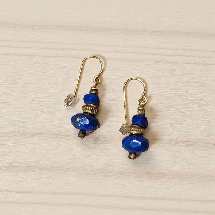 Rasmussen Earring Vermeil and Lapis