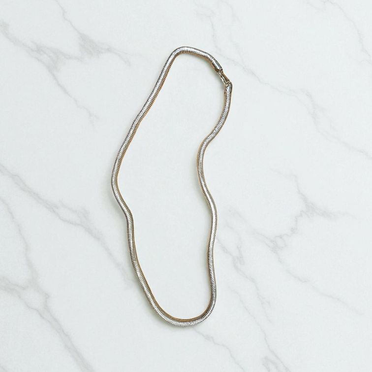 Ras-Jolj Necklace Woven Snake Chain - 20&quot;