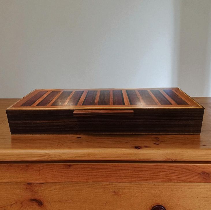Cole Jewelry Box Purple Heartwood, Ebony and Cherry