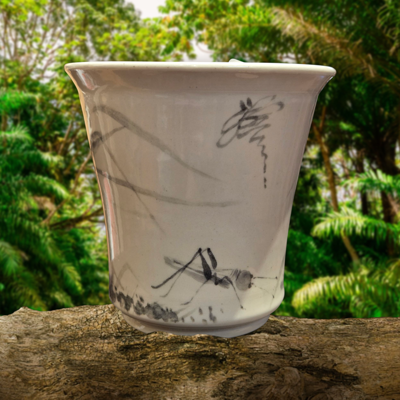 Johnson Cricket and Dragonfly Tumbler