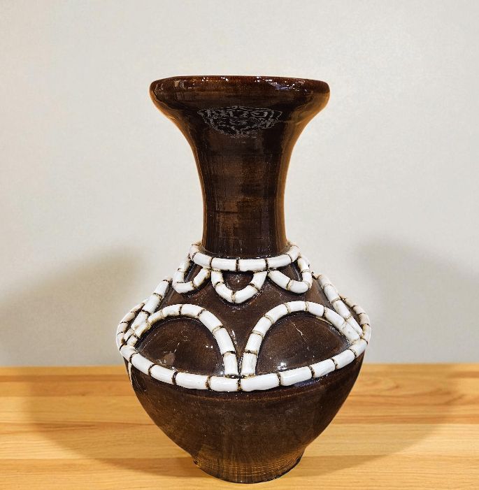 Okechukwu X-Large Vessel/Vase Brown/White
