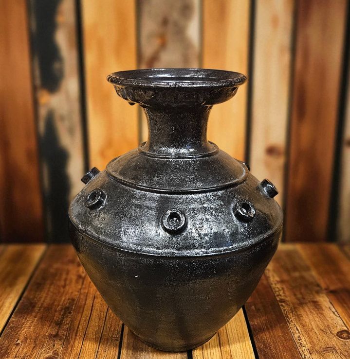 Okechukwu Large Vessel/Vase Black