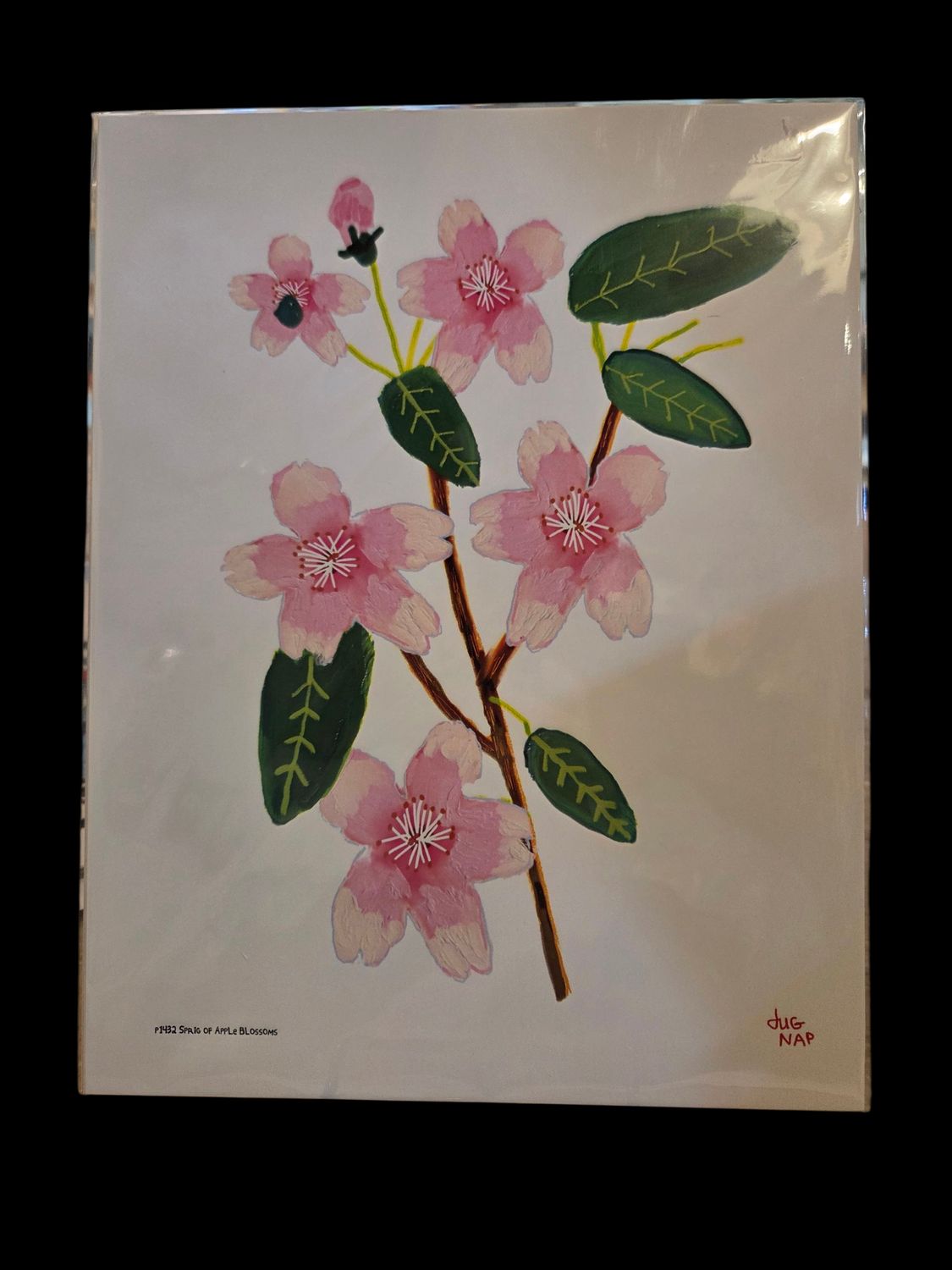 Dug Nap Print &quot;Sprig of Apple Blossoms&quot;