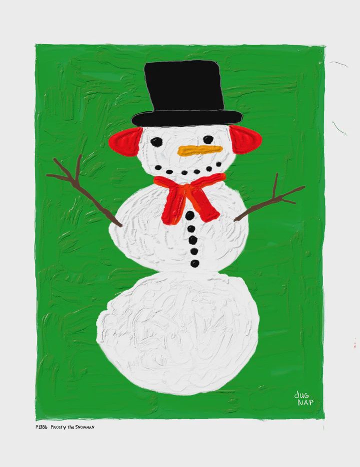 Dug Nap Print &quot;Frosty the Snowman&quot;