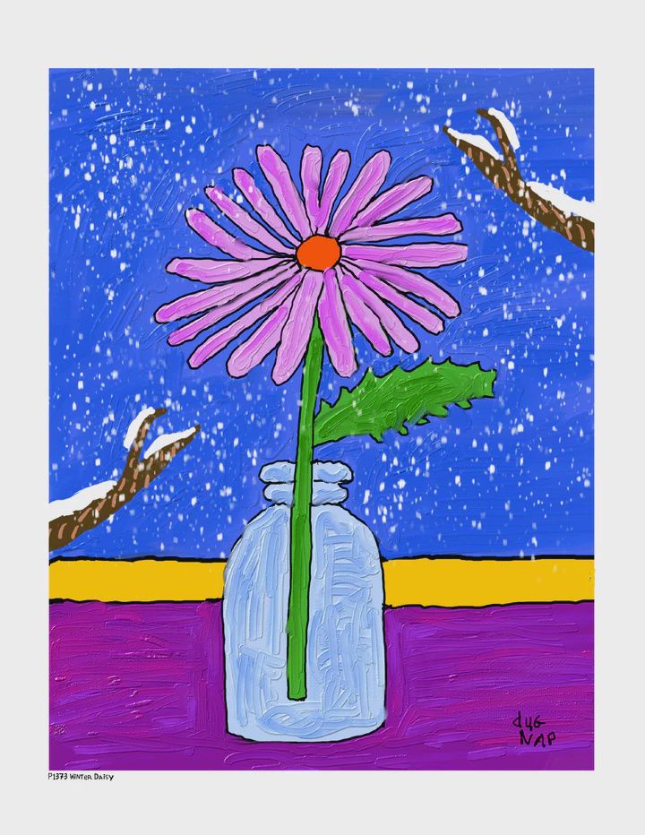 Dug Nap Print &quot;Winter Daisy&quot;