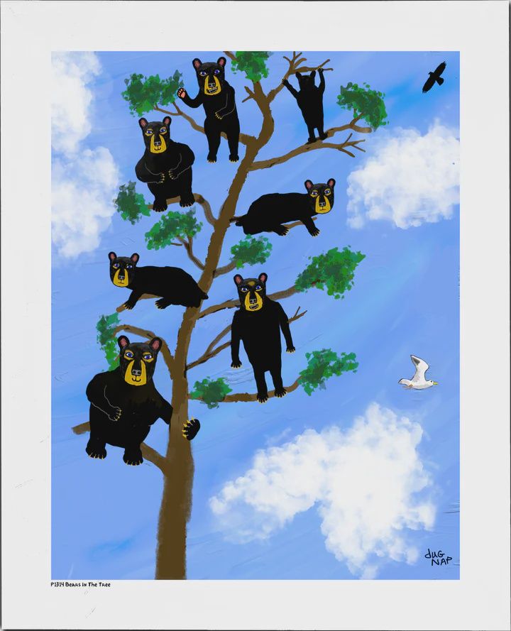 Dug Nap Print Bears In The Woods