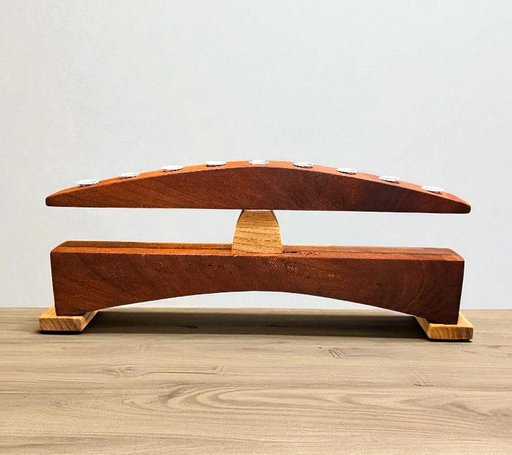 OTE Black Cherry Menorah w/ White Oak