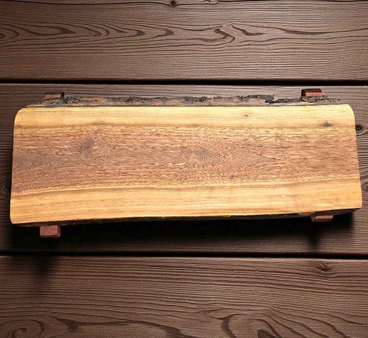 OTE Black Walnut Cutting Board w/ Mahogany Feet