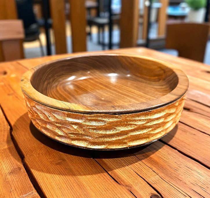 OTE Black Walnut Copper Leaf Serving Dish
