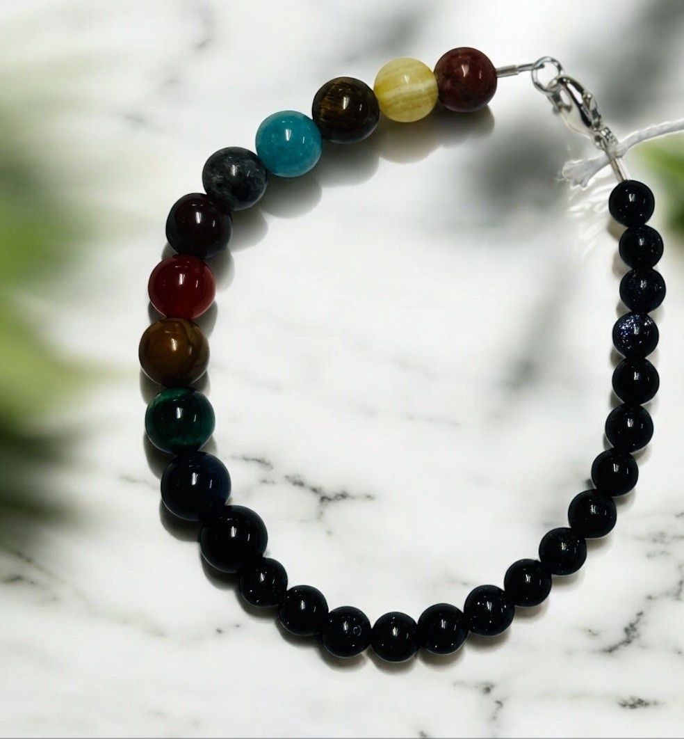 Trueworthy Bracelet Black Onyx with Multi Mixed Stones