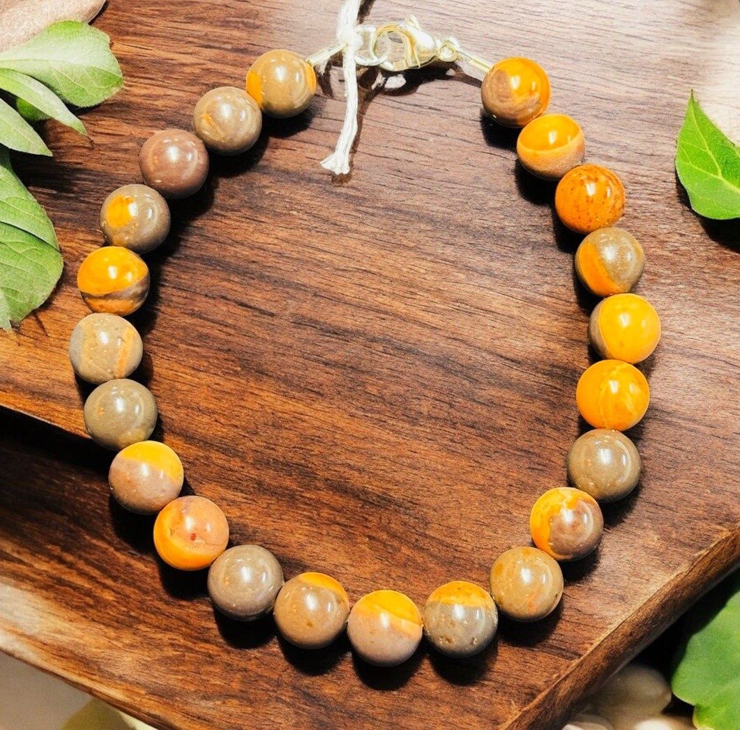 Trueworthy Bracelet Petrified Round Stone