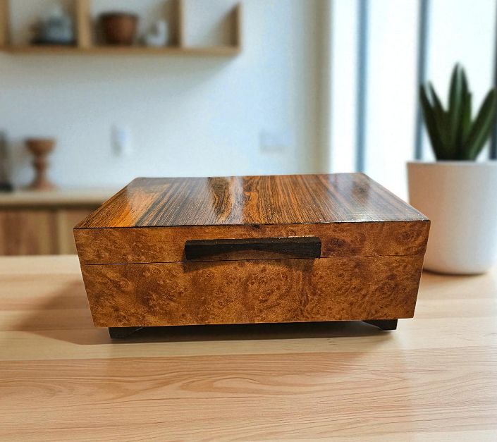 Cole Box Gaboon Ebony and Coastal Redwood