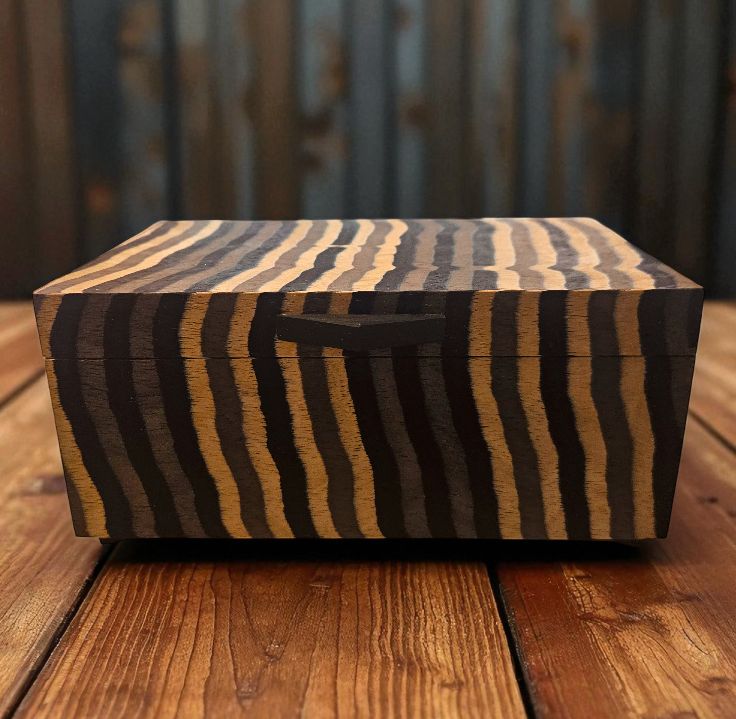 Cole Box Gaboon Ebony and Spanish Cedar