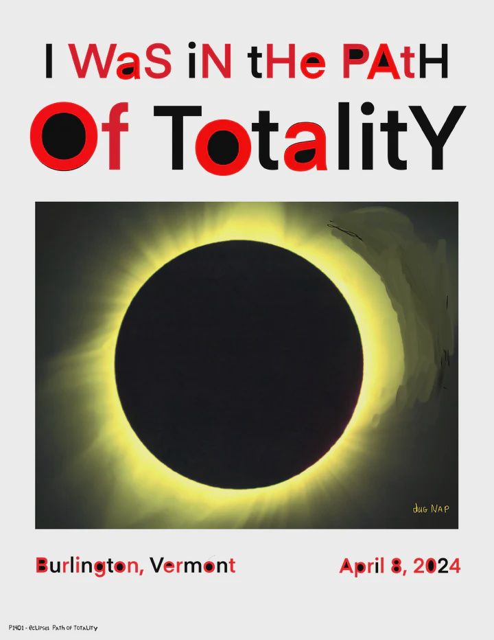Dug Nap Print Eclipse Path Of Totality