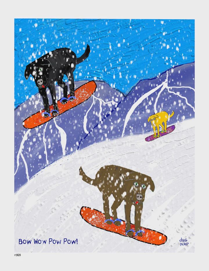 Dug Nap Print Bow Wow Pow Pow