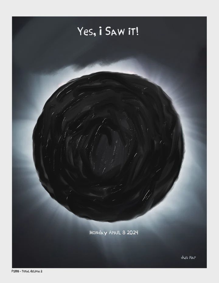 Dug Nap Print Total Eclipse