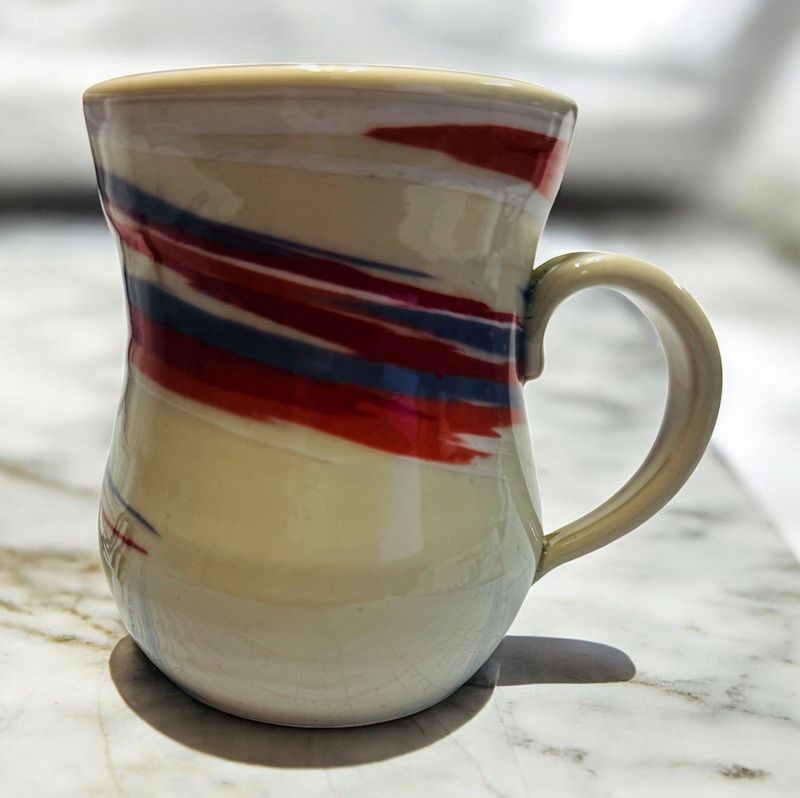 BMF Mug White, Red and Purple