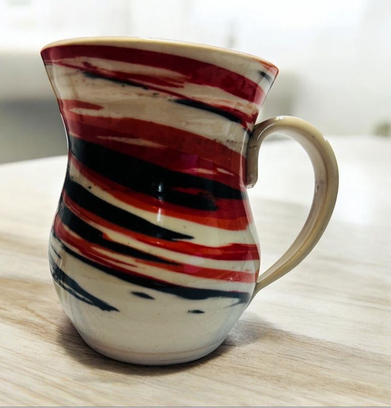 BMF Mug White, Black and Red