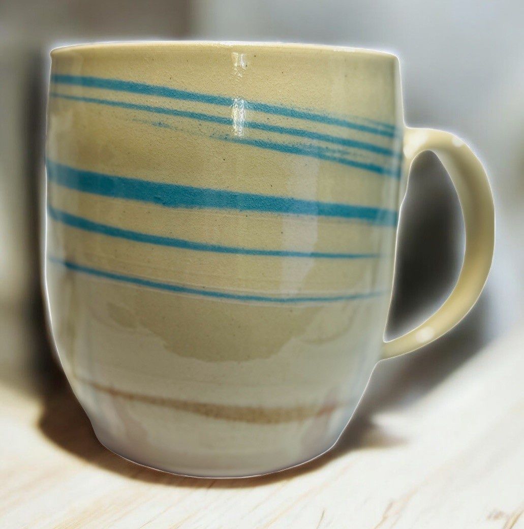 BMF Mug White and Light Blue