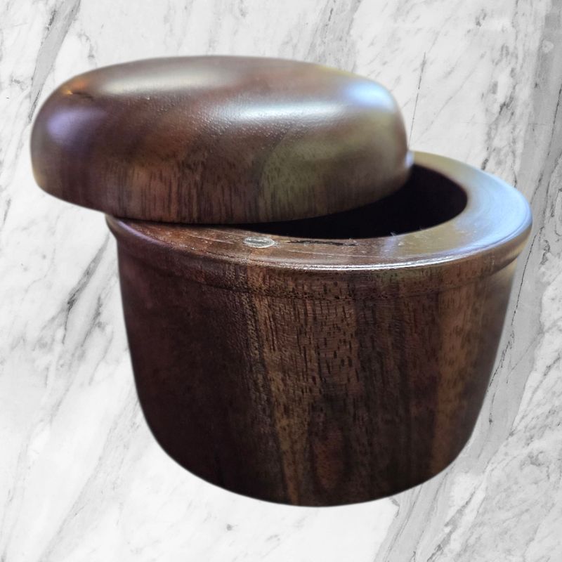 Gilbert Salt Locker Black Walnut Dome Top
