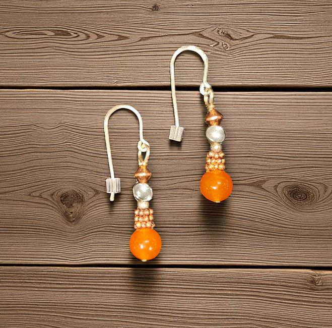 Rasmussen Earrings Carnelian/Copper