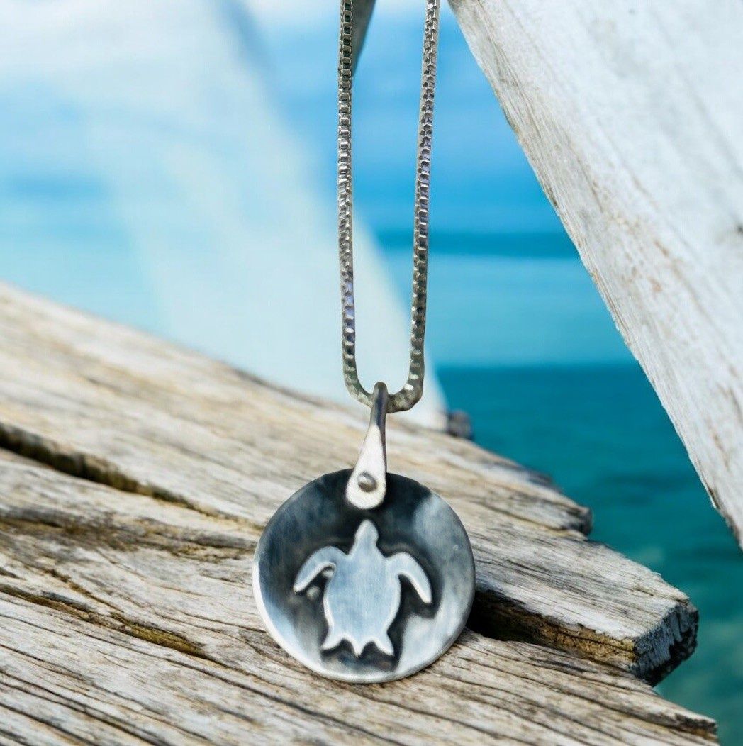 Gonzales Necklace Raised Sea Turtle