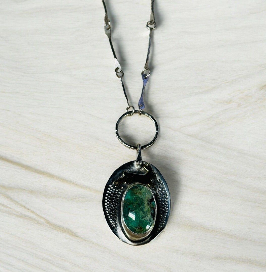 Gonzales Necklace Bunny over Crescent Lake Turquoise