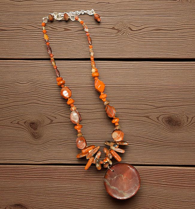Rasmussen Necklace Red Jasper