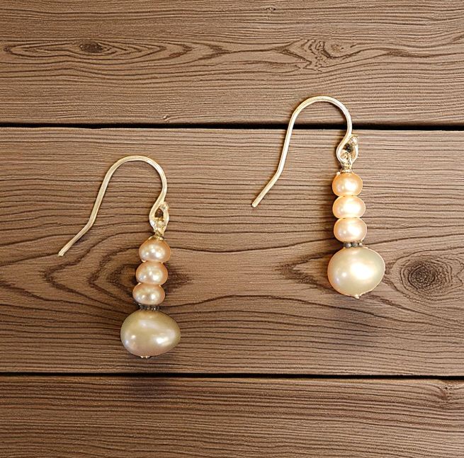 Rasmussen Earrings Light Pink Freshwater Pearl