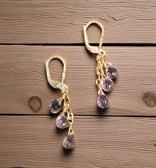 Robb Earring Amethyst Drops