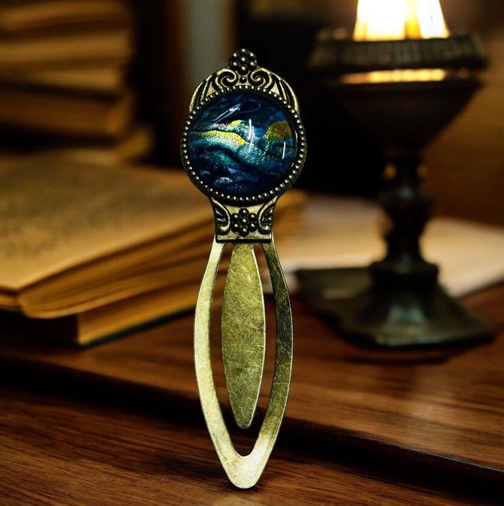 Stevenson Bookmark Dark Sky Blue