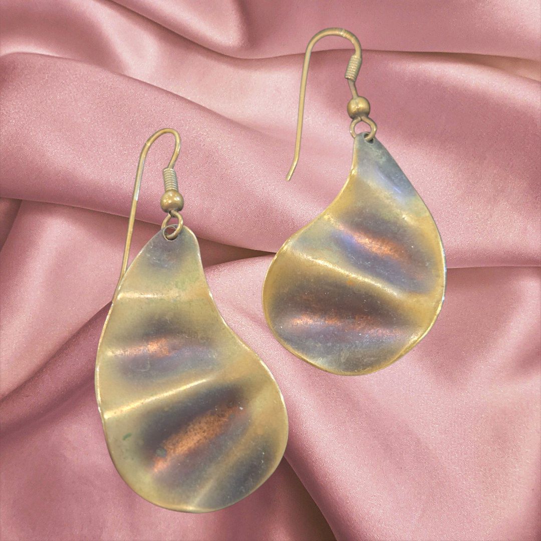 Nadeau Copper Wave Earrings