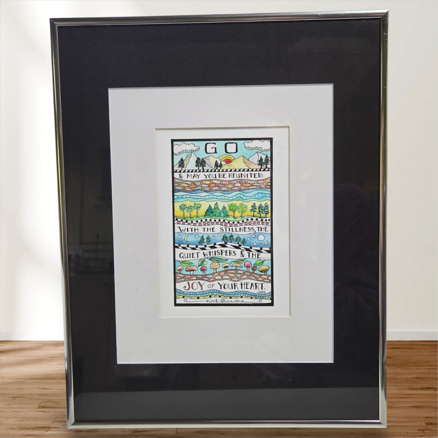 Kat Kando &quot;Go-Joy of Your Heart&quot; Print Framed