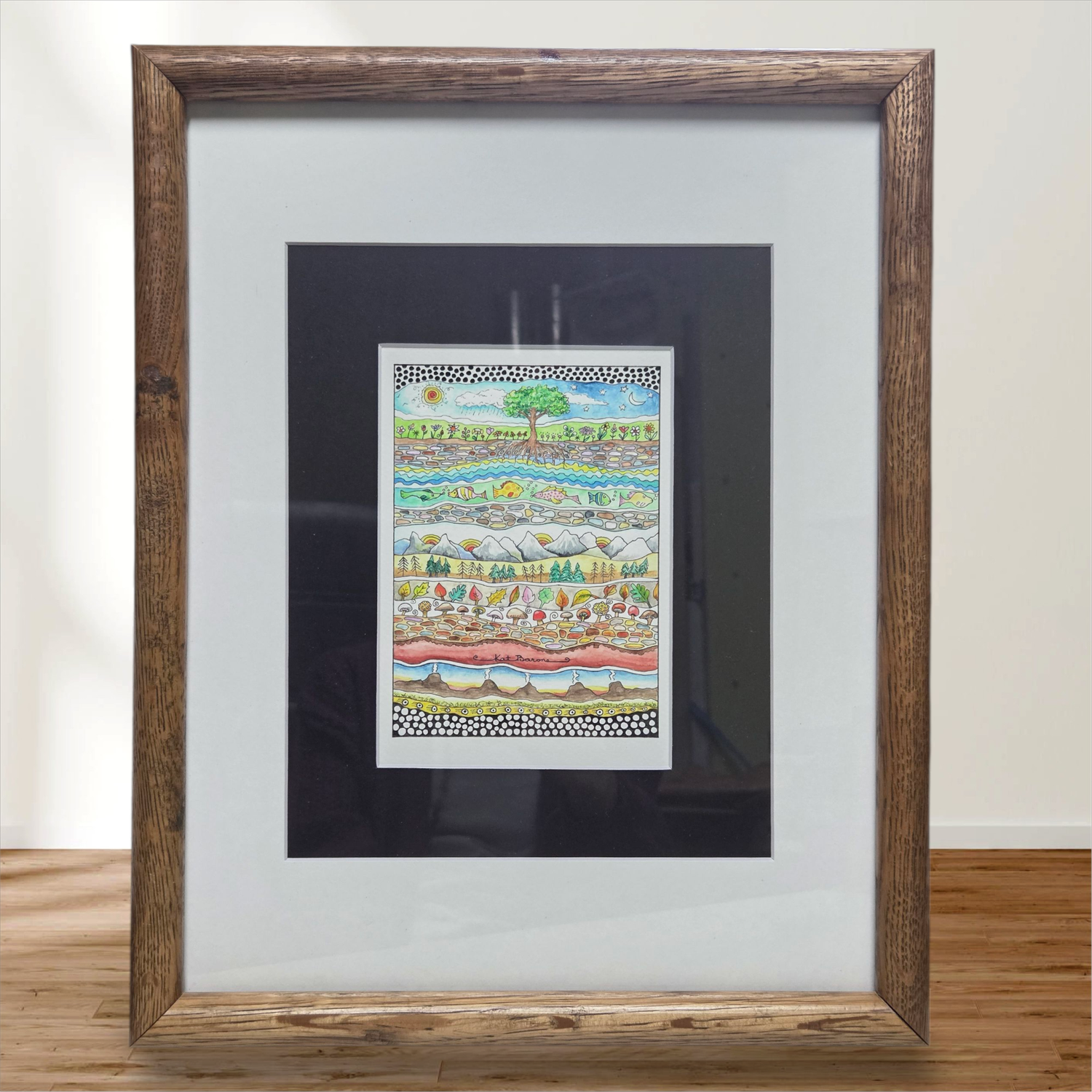 Kat Kando &quot;Tree-Story of The Earth&quot; Print Framed