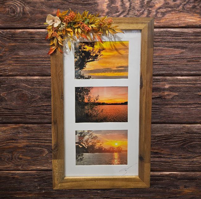 Mishler Framed Triple Sunset Print