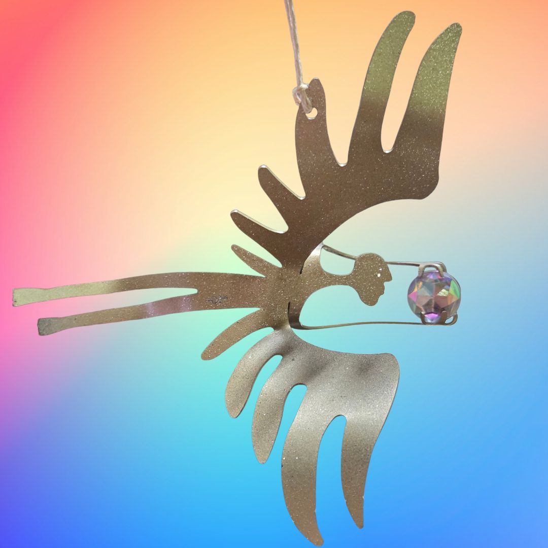 Groaning Original Work Painted Steel Gift Bearer Gold Small 2