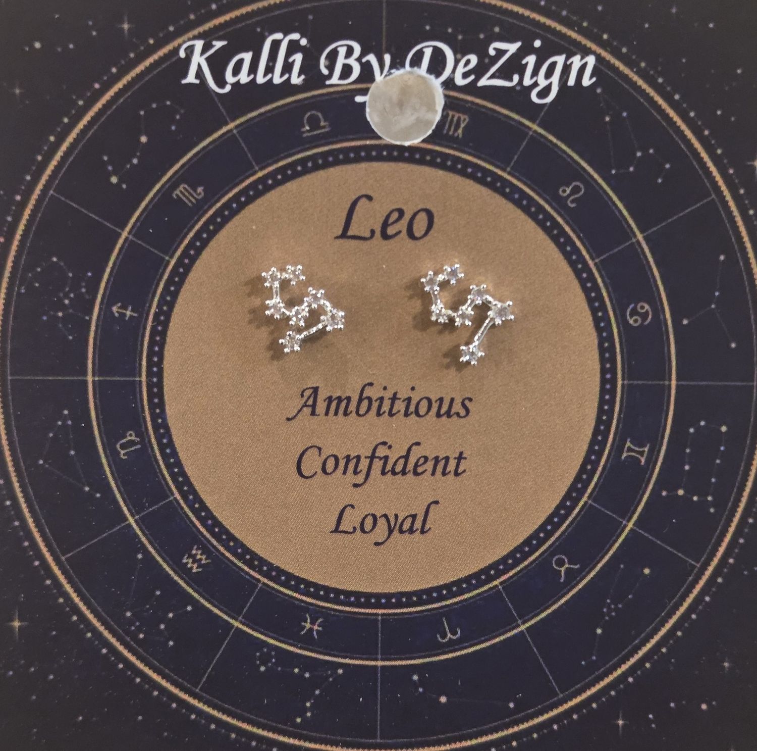 Kalli Earrings Silver Tone Leo
