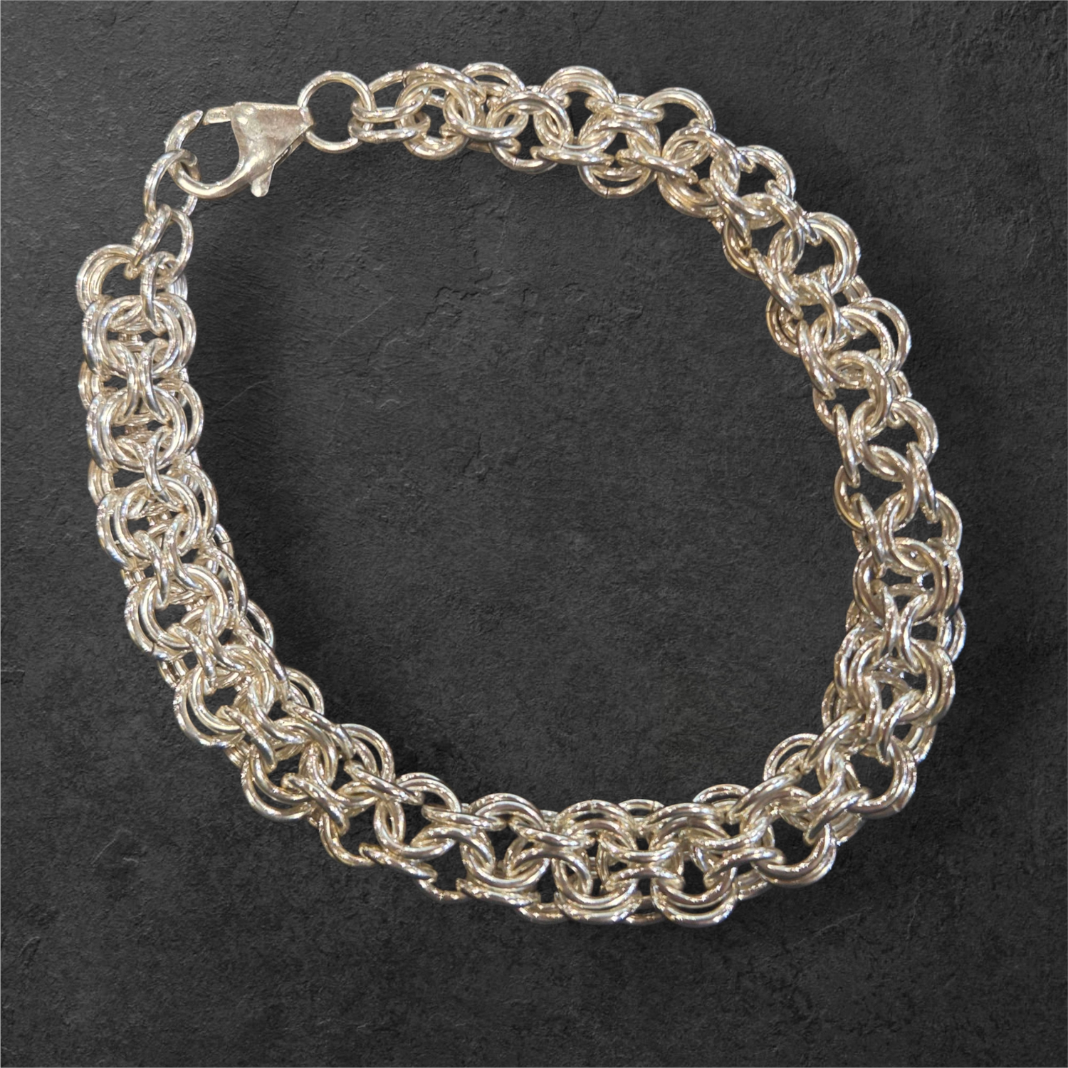 Whitney Bracelet Round Maille Chain Maille Sterling Silver