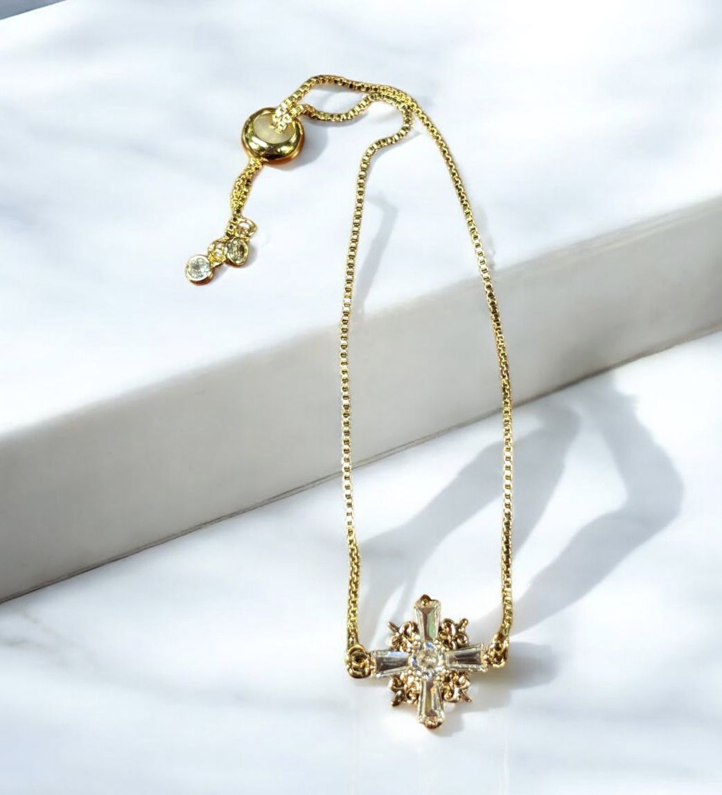 Kalli Bracelet Square Crystal Cross