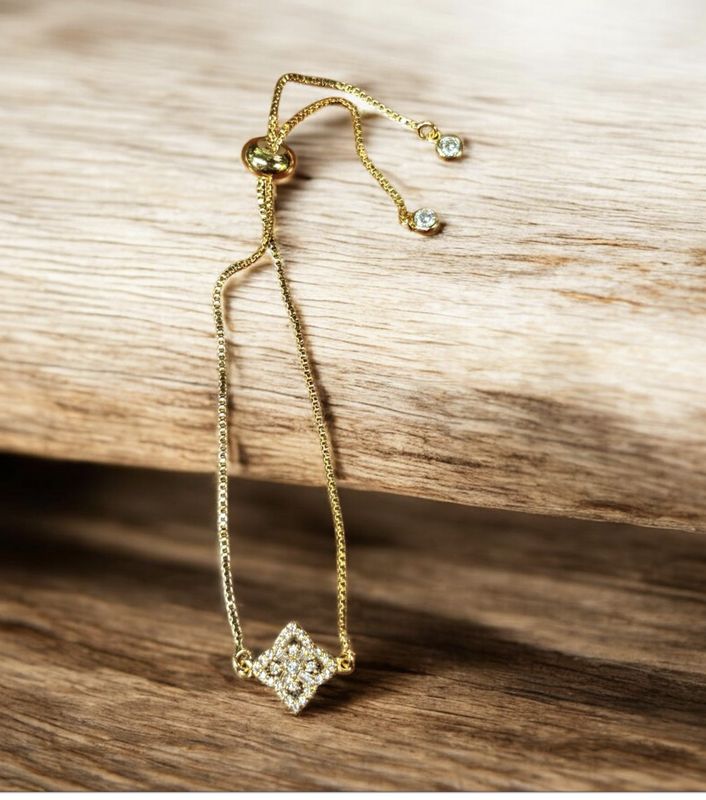 Kalli Bracelet Diamond Shaped Micro Pave