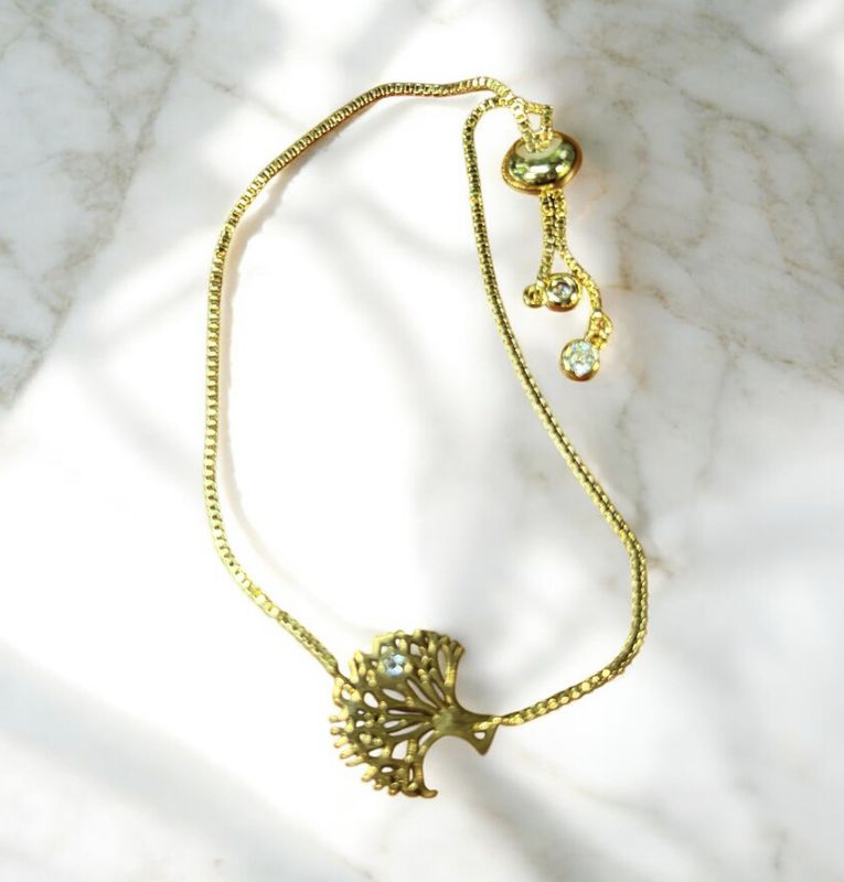 Kalli Bracelet Stainless Steel Gold Tone Tree Of Life