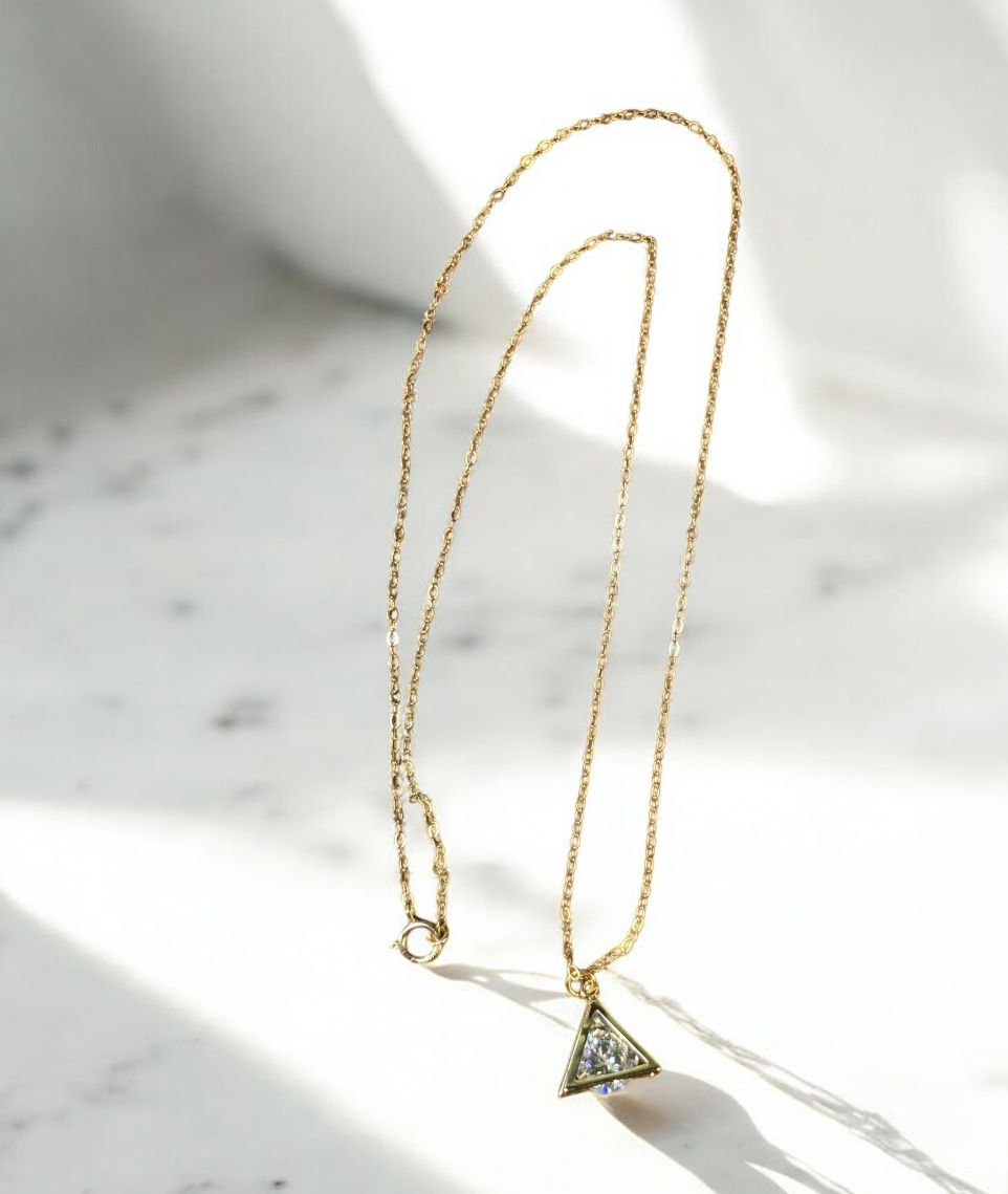 Kalli Necklace Triangle Gold Plated