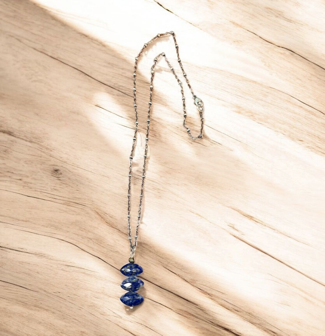 Littoral Necklace Marquise Lapis Trio Totem