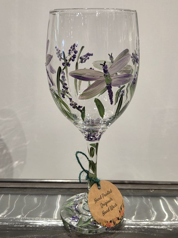 Snyder Purple Dragonfly 20oz Wine Glass #3