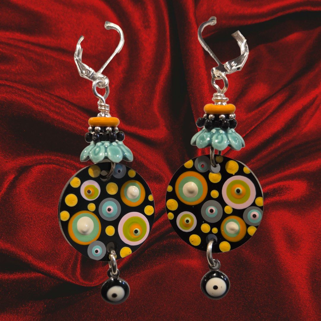 Page Earrings Polka Dot Circles
