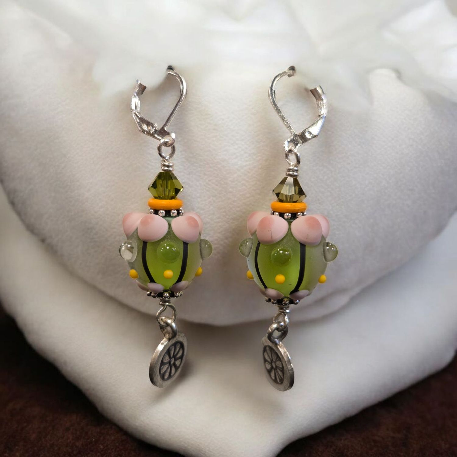 Page Earrings Round Cactus