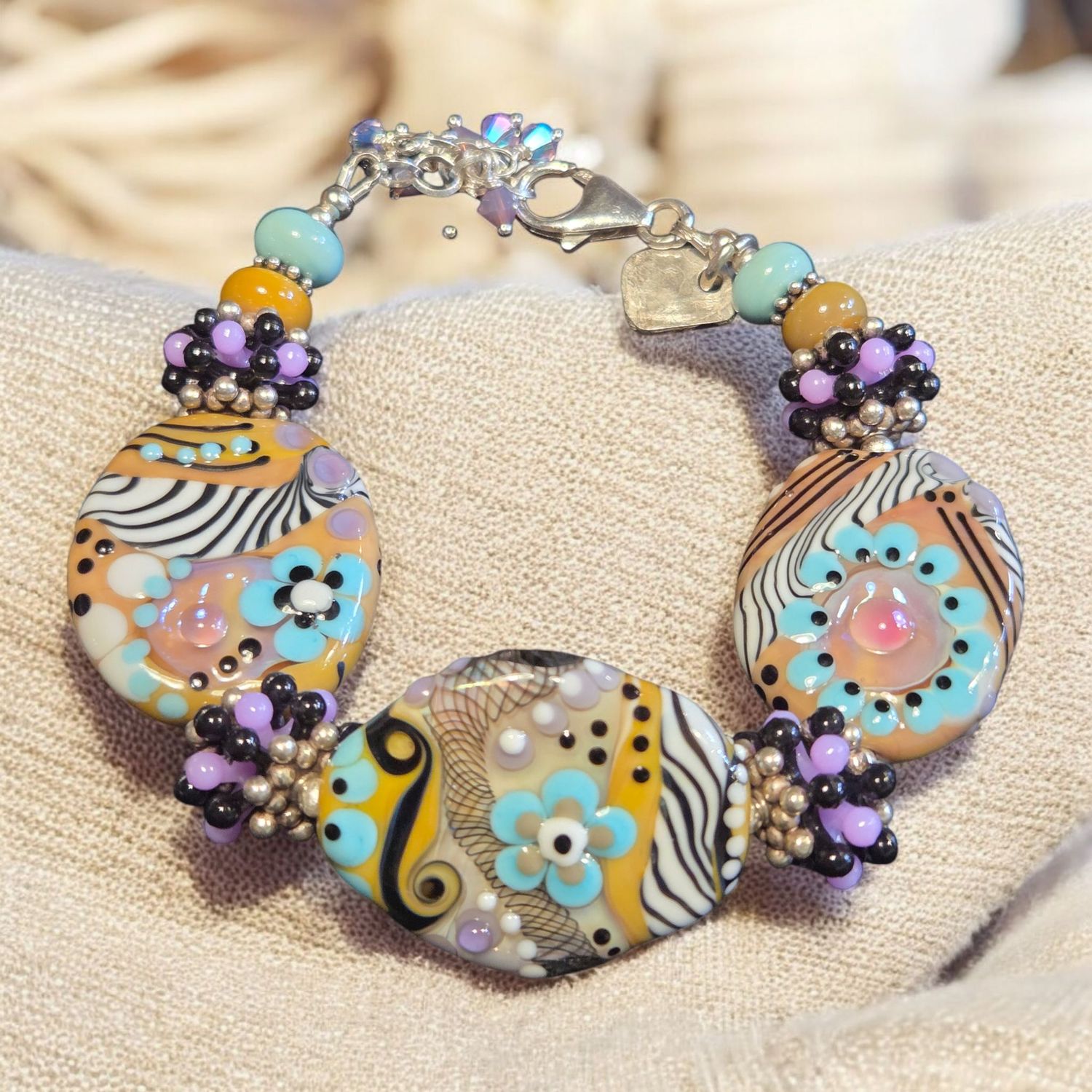 Page Bracelet- &quot;Freeform Whimsy&quot;